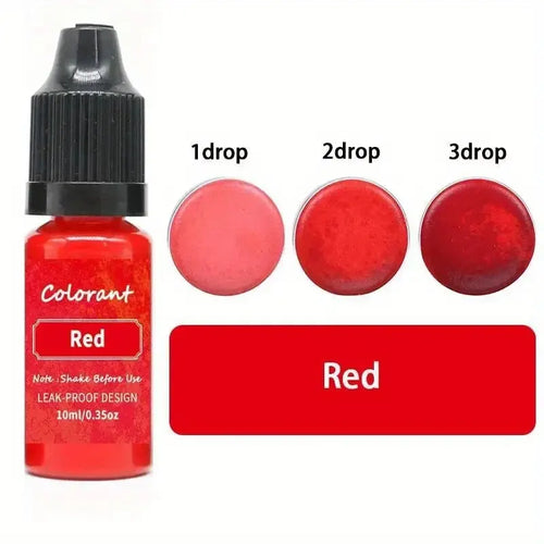 0.34oz/bottle Candle Dyes Pigment Liquid Colorant Resin Coloring Dye