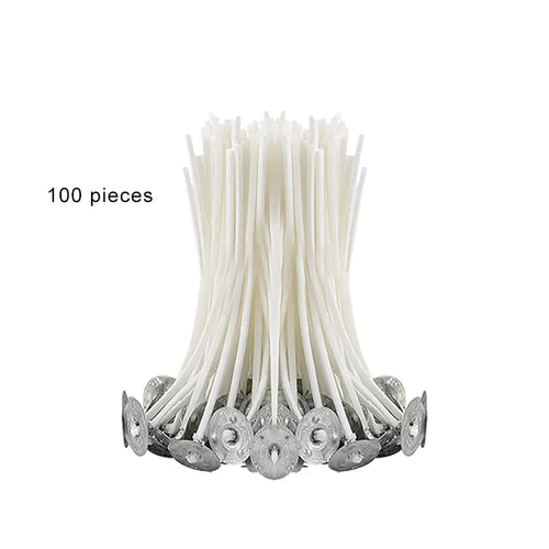 100Pcs Candle Wicks 9/15/20cm Smokeless Wax Pure Cotton Core For DIY