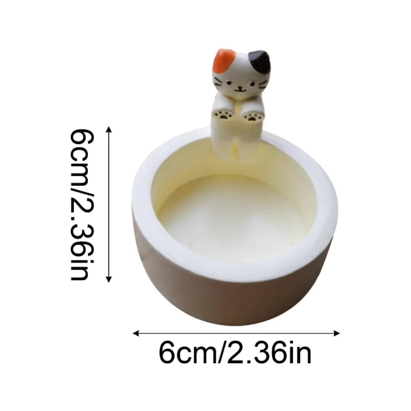 Cartoon Cat Candle Holder Cat Tea Light Candle Holder Office Home