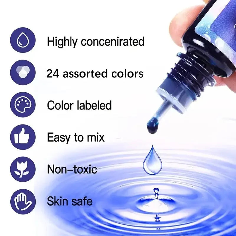 0.34oz/bottle Candle Dyes Pigment Liquid Colorant Resin Coloring Dye