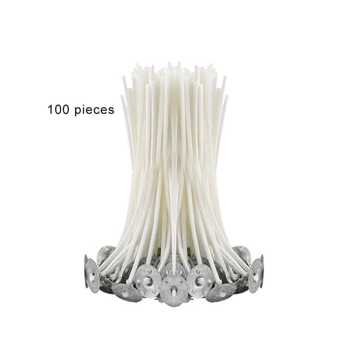 100Pcs Candle Wicks 9/15/20cm Smokeless Wax Pure Cotton Core For DIY