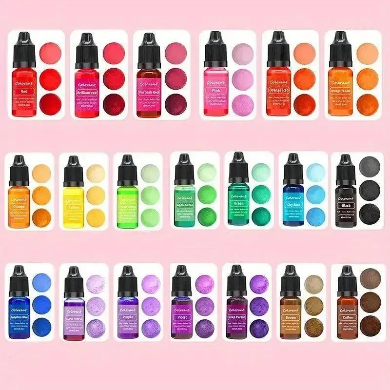 0.34oz/bottle Candle Dyes Pigment Liquid Colorant Resin Coloring Dye